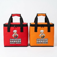 Sac isotherme imperméable en PVC avec fermeture à lacets, capacité 15L, avec poignées en sangle pour la livraison de nourriture, les pique-niques et le transport d'épicerie