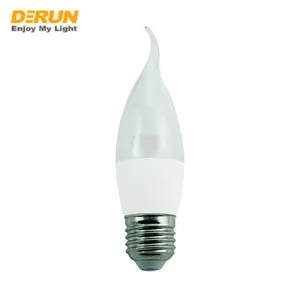 Herstellung Dimm bares Wachstums licht CAL37 C37 E14 E27 B22 Sockel 3W 5W 6W 7W 8W LED-Schwanzkerzen-Lampen mit Decken leuchten in China