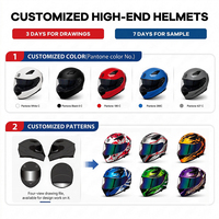 Casque de moto intégral en ABS avec double visière, homologué DOT 3C, léger, idéal pour les trajets quotidiens en ville