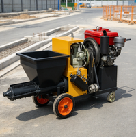 Machine de pulvérisation de mortier et de peinture murale diesel automatique la plus populaire, équipement de pulvérisation de peinture pour pierre, machine de calfeutrage pour le blocage des fuites dans les mines