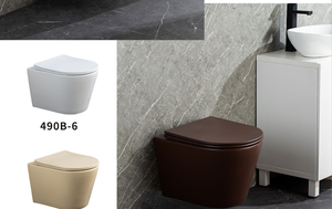 Système de toilette mural Cuvette de toilette suspendue Chasse d'eau Salle de bain <span class=keywords><strong>Wc</strong></span> Toilette suspendue au mur - Product Image 3
