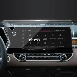Araba çıkartmaları radyo Carplay ekran dokunmatik ekran koruyucu temperli cam koruyucu Film GMC CANYON 2023 araç aksesuarları için