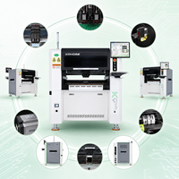Equipo de ensamblaje de PCB SMD, máquina automática de colocación SMT de 8 cabezales, producción de controladores LED KAYO-S8