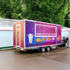 Remorque à café, restauration mobile, barbecue, remorques alimentaires entièrement équipées, camion de crème glacée - Product Image 4