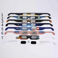 2024 Verres d'éclipse certifiés CE et ISO, lunettes d'éclipse solaire