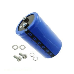 Condensador de Montaje en Chasis, Distribuidor Autorizado, CAP ALUM 100000UF 20% 40V SCREW 100000 uF MAL210117104E3 - Product Image 1