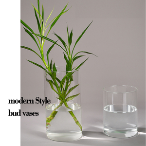 Jarrón de Vidrio Cilíndrico Moderno Hecho a Mano de Alta Calidad, Cristal Transparente de Borosilicato Ecológico para Flores de Boda y Decoración del <span class=keywords><strong>Hogar</strong></span> - Product Image 6