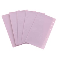Sobre de PVC Esmerilado con Cierre y Ranuras para Tarjetas, Tamaño A6, para Archivadores de 6 Anillas, como Bolsa para Documentos, Marca Hongbo, Gran Venta