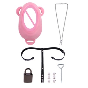 Wearable Silicone Chastity Cage Sissy Sexy Bondage BDSM Strap on Sissy Sexy Bondage Adjustable Chastity Device Cock Cage <b>for</b> <b>Men</b> - Product Image 3