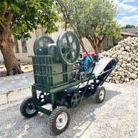 Petit Concasseur de Pierres, Utilisé pour la Production de Gravier, Concasseur à Mâchoires Mobile PE220*350 pour Roche Minérale Granitique