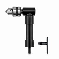 Adaptateur de mandrin d'angle droit pour perceuse électrique, idéal pour les applications de perçage dans les espaces étroits, les coins, le bois et le métal