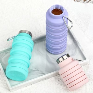Bouteille d'eau de sport en silicone, bouteille pliable de voyage, gourde - Product Image 6