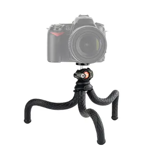 Bizen RM-88 + mini tripé de smartfone, flexível, câmera de vídeo de polvo para selfie com suporte para celular, para vlogs ao vivo