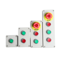Boîtier de commande à bouton-poussoir étanche IP66 en ABS, montage 22 mm, interrupteur momentané certifié CE pour l'automatisation industrielle et les lignes de machines CNC