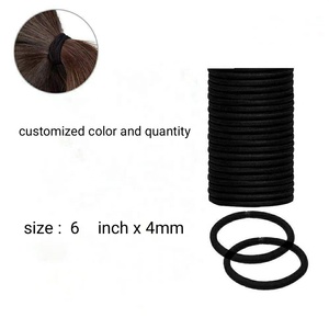 30 pièces sur carte vente en gros de bandes de <span class=keywords><strong>cheveux</strong></span> élastiques de qualité supérieure cravates écologiques 100% cravates à <span class=keywords><strong>cheveux</strong></span> en coton biologique biodégradable pour les filles - Product Image 4