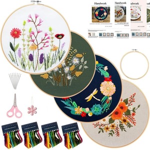 Main suspendu bricolage matériel paquet Lu broderie fleur Animal couronne <span class=keywords><strong>oiseau</strong></span> anglais <span class=keywords><strong>point</strong></span> <span class=keywords><strong>de</strong></span> <span class=keywords><strong>croix</strong></span> petite peinture suspendue - Product Image 6
