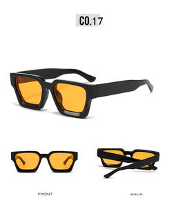 CONCHEN vente en gros vente chaude mode coloré PC cadre lunettes de soleil Cat.3 coloré Vintage Logo personnalisé carré lunettes de soleil 2025 - Product Image 6