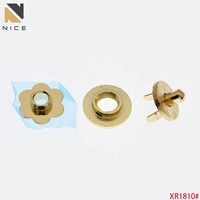 Boucle magnétique à œillet en alliage de zinc de haute qualité en gros 17mm Boucles magnétiques en forme de fleur Accessoires de sac à main Boucle magnétique solide