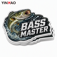 Autocollant en vinyle découpé sur mesure, résistant aux UV, en PVC, autocollants Yingao imperméables pour la pêche en eau salée, décoration de boîte à pêche