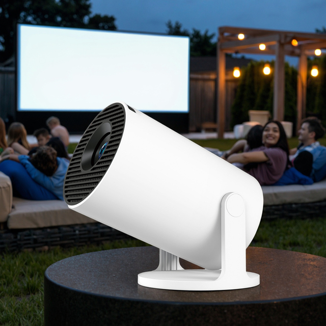 Hot Selling Hy300pro+ Android 14 LED Mini Projector Portable 170 Ansi Lumens 720P Smart LCD Projectors Outdoor Home Use