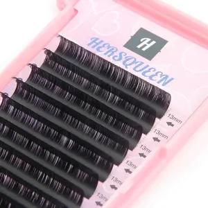 loose mega volume eyelash extension cashmere fluffy dense soft wispy volume eyelashes semi permanent easy fan rapid Fanning lash