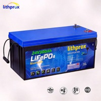 Batería de energía para montacargas de 24V 300AH, celda de batería LiFePO4 de larga duración para montacargas de terreno accidentado, UL CE RoHS MSDS OEM ODM