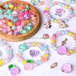 Cajas Sorpresa de Cuentas Acrílicas, Cuentas de Plástico para Hacer Manualidades, Cuentas Sueltas para Hacer Aretes, Pulseras, Accesorios para Teléfonos Móviles - Product Image 1