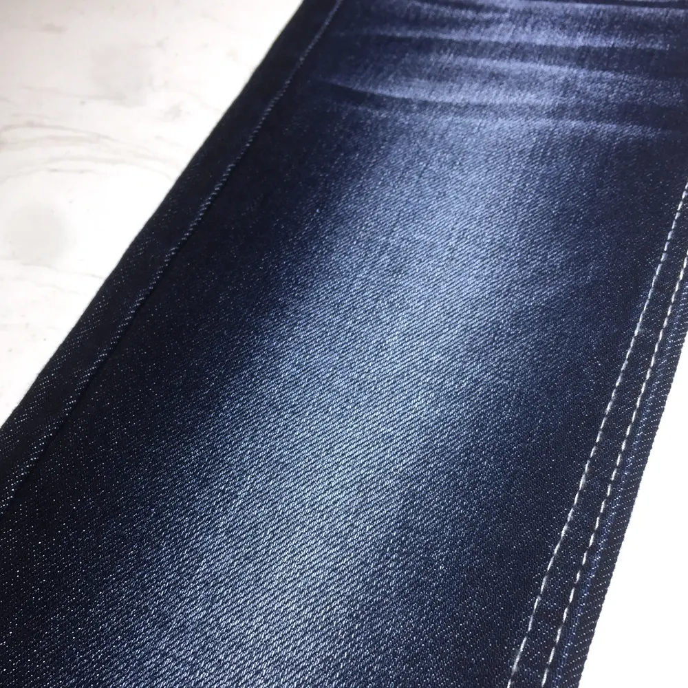 7s yarn count stretch denim fabric hot sale in china, new collection double core , 180cm super wide width D52B1116