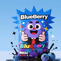 Op maat gemaakte speciale gevormde blauwe bessen snackzak met digitale print, hersluitbare zak, verpakkingspouch voor fruit snoep, handig voor onderweg