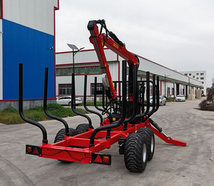 Remolque Forestal de Servicio Pesado <span class=keywords><strong>con</strong></span> <span class=keywords><strong>Grúa</strong></span> y Garra <span class=keywords><strong>para</strong></span> Tractor y Camión - Product Image 5