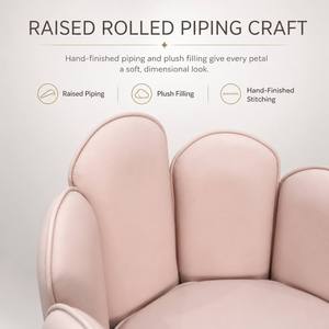 Pink Petal Backrest <b>Salon</b> <b>Stool</b> Adjustable Height Chrome 5-Star Base Wheels Modern Stylist <b>Stool</b> - Product Image 6