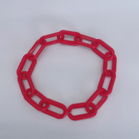 Vente en gros de chaîne à maillons en plastique pour la sécurité routière et l'avertissement de circulation multicolore Halloween enfants dames décoration masque facial chaîne à maillons