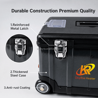Calentador de Estacionamiento Diésel OkyRie ATB501H 5KW Todo en Uno de Bajo Consumo, 12/24V para Vehículos, 220V para el Hogar, Portátil, en Caja de Herramientas