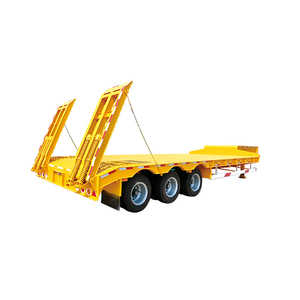 جرافة منخفضة/منخفضة/انخفاض سطح السفينة قابلة للتمديد منخفضة السرير شاحنة جرار نصف مقطورة - Product Image 5