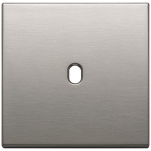 Placca 2Mx1 Vintage Nickel Spazzolato 9,5 cm de longueur 1,4 cm de hauteur Accessoire de câblage - Product Image 1