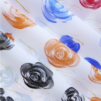 Papier d'emballage pour fleurs imperméable, peinture à l'encre, emballage cadeau pour fleurs, emballage de bouquet, style coréen, cadeau personnalisé pour fleuriste