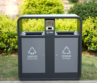 Venta al por mayor de acero inoxidable al aire libre cubo de basura producto