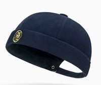 Ecowalon elegante chino tradicional Hip Hop Retro bordado calavera gorra para hombres mujeres moda Tang sombrero para moda de calle