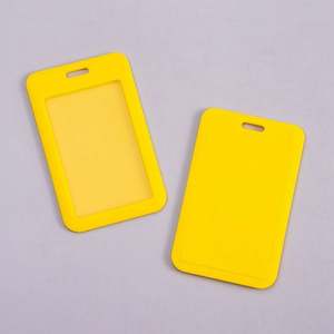 Custom Promotional ABS Plastic Card Holder with Sliding <b>Cover</b> and UV Printing-for Employee ID & Student <b>Badges</b> - Product Image 2