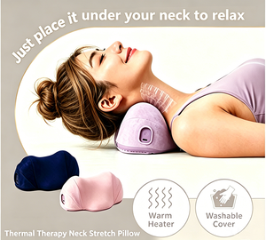 Almohada Cervical Térmica USB con Control Remoto Inalámbrico, Temporizador <span class=keywords><strong>de</strong></span> 10 Minutos, Dispositivo <span class=keywords><strong>de</strong></span> Tracción Cervical Ortopédico para <span class=keywords><strong>Dolor</strong></span> <span class=keywords><strong>de</strong></span> <span class=keywords><strong>Cabeza</strong></span> <span class=keywords><strong>por</strong></span> Tensión - Product Image 1