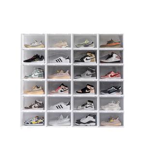 Foldable PP Plastic Shoe Organizer Transparent Home Shoe Storage Boxes for Efficient Shoe Organization and Packaging