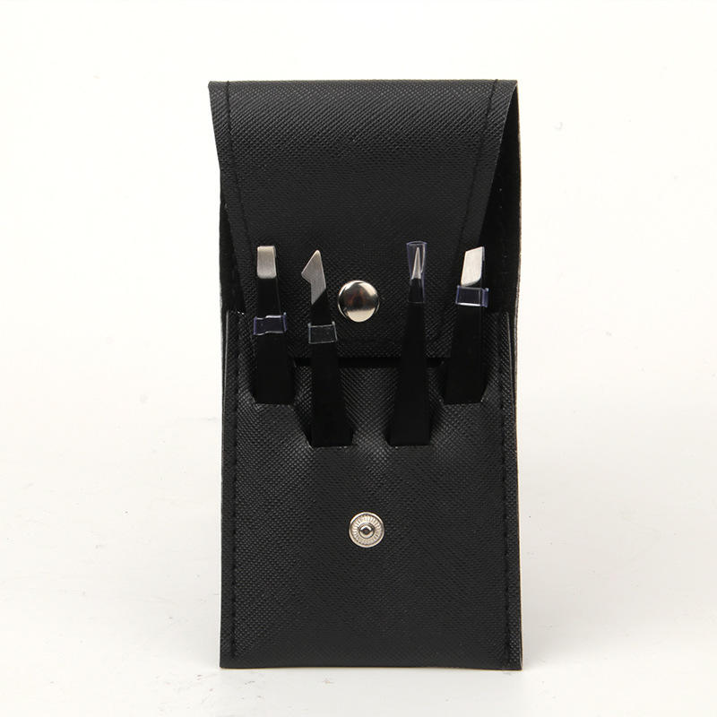 ชุดแหนบถอนคิ้วสีดำ 4 ชิ้น