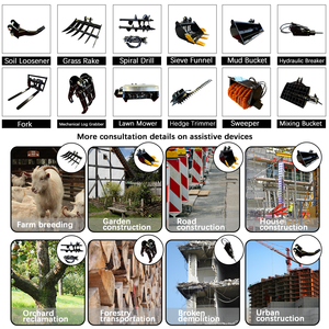Mini-excavatrice avec moteur EPA, 1, 1.2, 1.8, 2.5 tonnes, livraison gratuite, mini-pelle KUBOTA, mini-excavatrice chinoise à vendre - Product Image 4