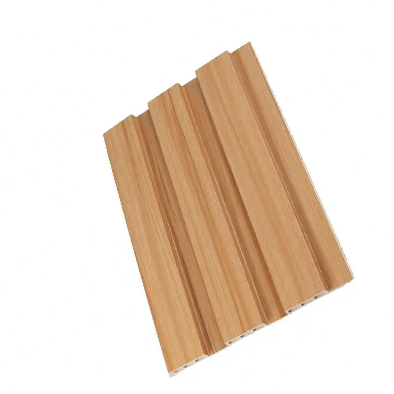 House Building Materials Economical Timber Batten Panels Bamboo And Wood Fiber Veneer Wood Wall Accent Panels