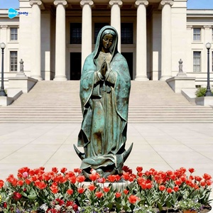 户外定制现代风格定制尺寸青铜圣母雕塑瓜达卢佩圣母像 - Product Image 1