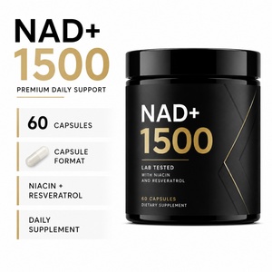 Complément alimentaire NAD+ Premium pour adultes, capsule antioxydante active 1000mg 1500mg NAD+ Nicotidamide Resvératrol Vitamine C sans produits laitiers - Product Image 3