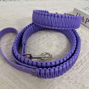 Set kerah dan tali anjing kustom desain mewah & tahan lama Premium UNTUK penggunaan sehari-hari dipersonalisasi dengan nama anjing Anda - Product Image 4