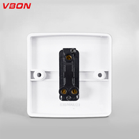 VBQN Interrupteur électrique de haute qualité 1 groupe 2 voies Application de maison électrique Interrupteurs en bakélite pour hôtel