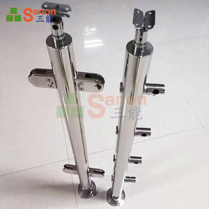 SANON 304 316 스테인리스 주조 제조업체 유리 난간 부속품 스테인리스 스틸 핸드레일 계단용 액세서리 - Product Image 2