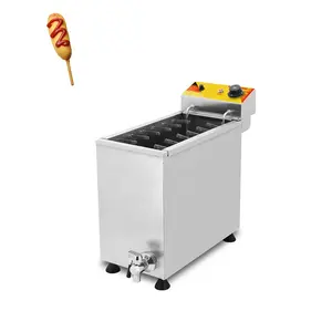 Korean Corn Dog Fryer Stainless Steel Cheese Hot Dog Hot Dog Fryer Frying Machine For Sale